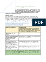 Chapter 7 Classroom Observation and Reflection 3 1