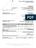 Chair Invoice