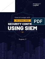 How To Comply With Iso 27001 2022 Security Controls Using Siem PDF