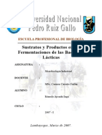 Sustratos y Productos de Las Fermentaciones Lácticas