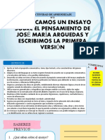 A.A. 6 - Planificamos Un Ensayo Sobre El Pensamiento de José