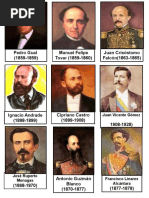 Presidentes-Vzla 1859 - 1939 COLOR