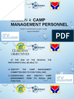 Session 4 - Camp Management Team