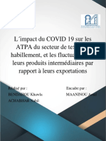 Rapport Final - L'impact Du Covid Sur Les ATPA Du Secteur Textile