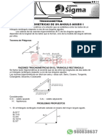 Razones Trigonometricas de Un Angulo Agudo I