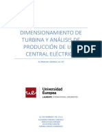 Ua3. Dimensionamiento de Turbina y Analásis de Producción de Una Central Hidroelñectrica