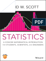 Statistics A Concise Mathematical Introduction For Students, Scientists, and Engineers (David W. Scott) (Z-Library) PDF