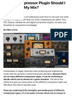 Which Compressor Plugin Should I Choose For My Mix - Waves