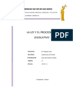 La Ley y El Procedimiento Legislativo