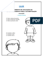 Instrumento de Avaliação Do Repertório Básico para A Alfabetização Avaliação