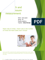 Blood and Pulse Measaurment Topic 1