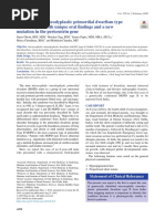 Microcephalic Osteodyplastic Primordial Dwarfism Type II, Case Report With Unique Oral Findingd and A New Mutation in The Pericentrin Gene