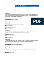 Principles of Economics and Markets (A) (CA 1&2)