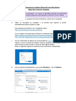 Manual de Descarga de Software Microsoft para Estudiantes PDF