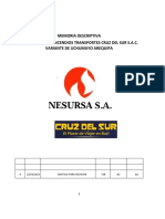 Memoria Descriptiva Aci Cruz Del Sur