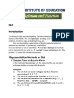 Sets, Relation and Function