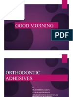 Orthodontic Adhesives