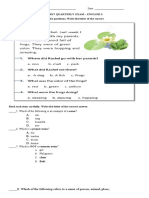 1st Quarterly Exam English