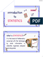 Intro To Statistics NOTES PDF