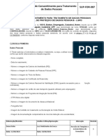 Termo de Consentimento para Tratamento de Dados Pessoais