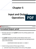 Lecture4 - Input and Output Operations PDF