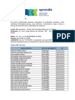 Lista de Classificados 1o Sem.23