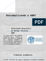 SLIDE-Descomplicando A ABNT