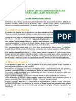 La Península Ibérica Desde Los Primeros Humanos Hasta La Desaparición de La Monarquía Visigoda