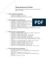 Cómo Se Divide El Código Nacional de Tránsito