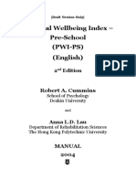 Encuesta Pre Esccolar de 5 Anos, Personal Wellbeing