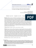 Redalyc - Aportes de La Sociología Al Estudio de La Educación (Autores Clásicos)