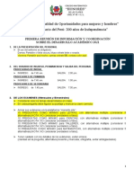 Primera Reunión de Información y Coordinación 2021