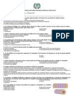 Atividade Sobre Citoplasma - Citosol e Citoesqueleto - 1º Ano E