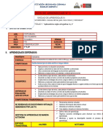 Sesión de Aprendizaje #2: Datos Informativos