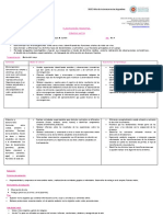 Planificacion Trimestral de Naturales 5to Año