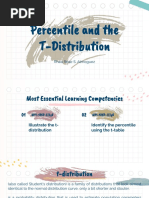 Percentileand TDistribution