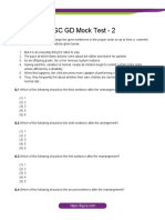 SSC GD Mock Test 2 1