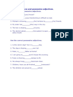 Subject Pronouns and Possessive Adjectives.