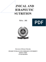 M.SC - 202 Clinical and Therapeutic Nutrition PDF