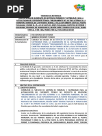 TDR Gestión de Permisos y Factibilidad de Servicios