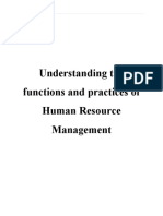 Understanding The Functions and Practices of Human Resource Management