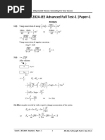 2024-JEE Advanced Full Test-1 - Paper-1 - Solutions PDF