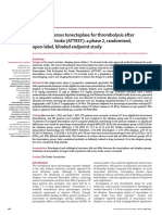 Alteplase Versus Tenecteplase For Thrombolysis After Ischaemic Stroke....