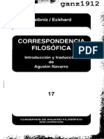 NAVARRO, A. (Ed.) - La Correspondencia Filosófica Leibniz-Eckhard (OCR) (Por Ganz1912) PDF