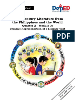 21st Century Literature12 - Q2 - Mod3 - Creative Representation of A Literary Text 1 PDF