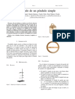 Informe Pendulo Simple