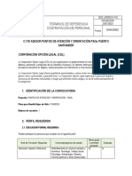 Términos de Referencia Contratación de Personal