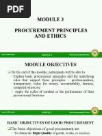 Module Procurement Principles and Ethics 27 June 2018