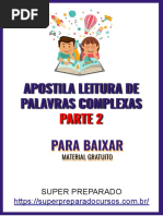 Apostila Leitura de Palavras Complexas Parte 2