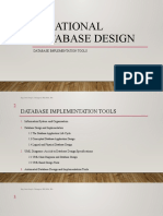 Database IMPLEMENTATION TOOLS